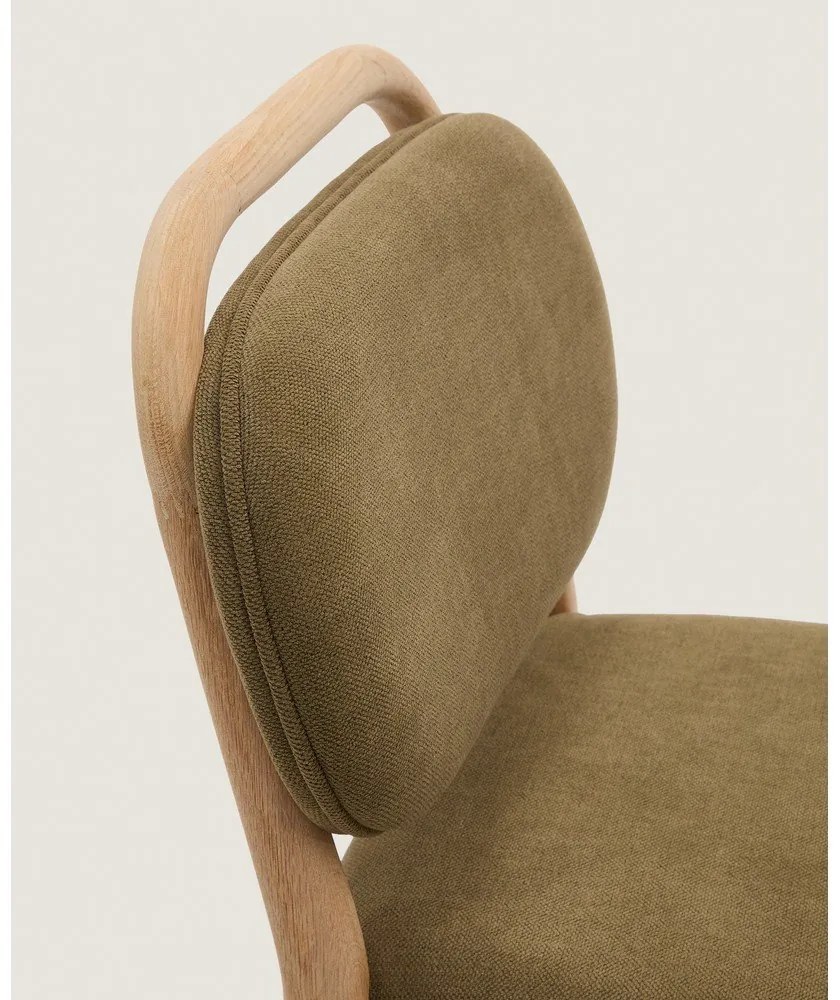 Kaki barová stolička (výška sedadla 66 cm) Helda – Kave Home