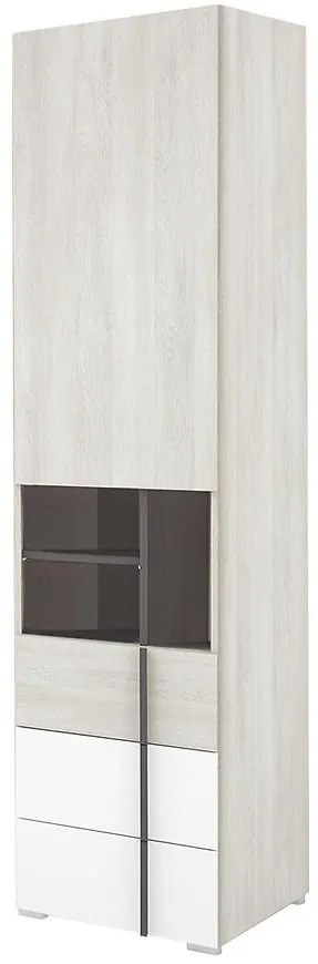 Regál Remo RM3 dub wilton/biela/antracit