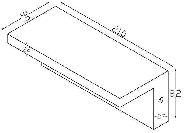 Top Light - LED Vonkajšie nástenné svietidlo LED/10W/230V 4000K IP54
