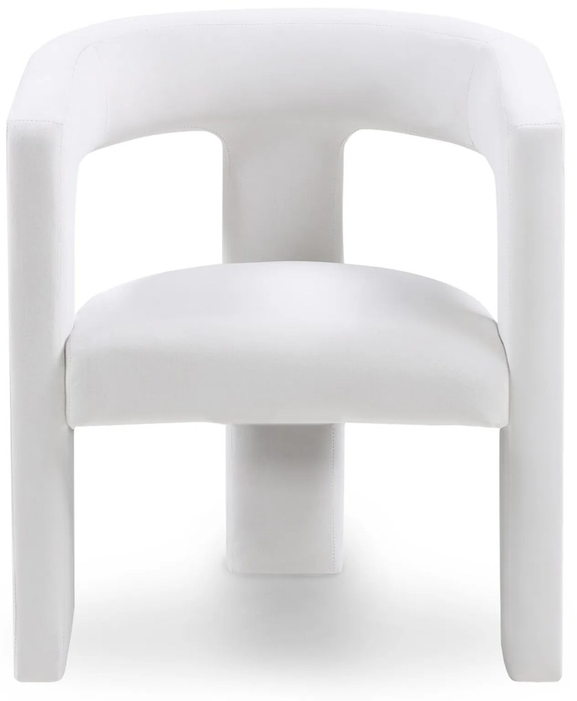 Designové křeslo LORY samet světle béžové