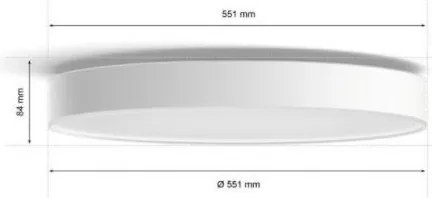 Philips - stmievateľné LED stropné svietidlo Hue ENRAVE XL LED/48W/230V biela + diaľkové ovládanie