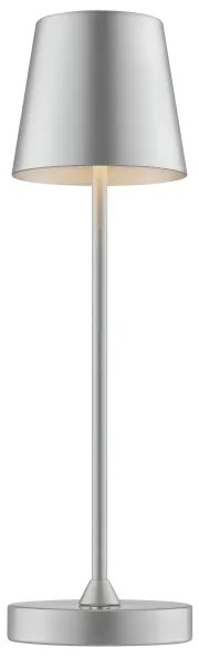 Brilliant - LED stmievateľná nabíjateľná dotyková stolová lampa ELORA LED/2,5W/5V 2700K IP44 strieborná