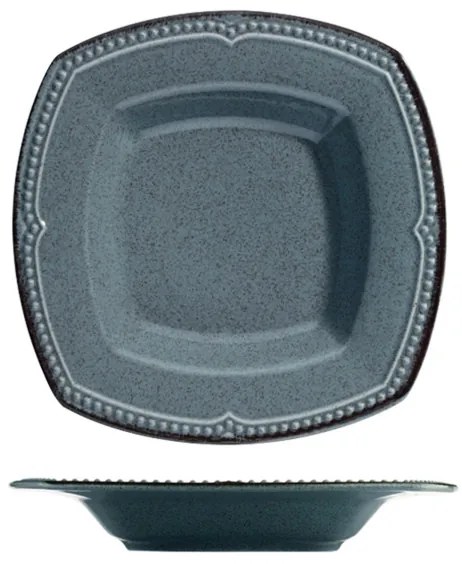 24-dielna jedálenská súprava, modrá/porcelán