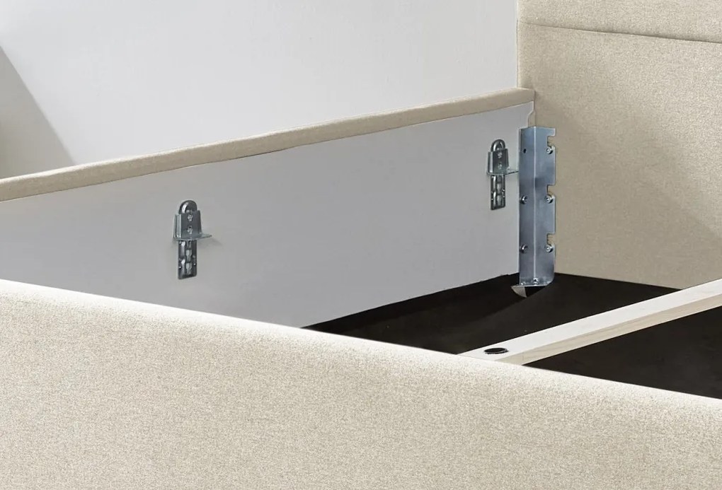 Posteľ Domango 180x200 cm, béžová látka