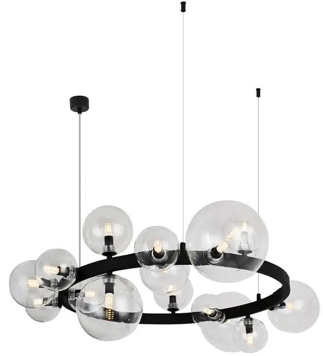 Luster na lanku Bubbles 15 čierna