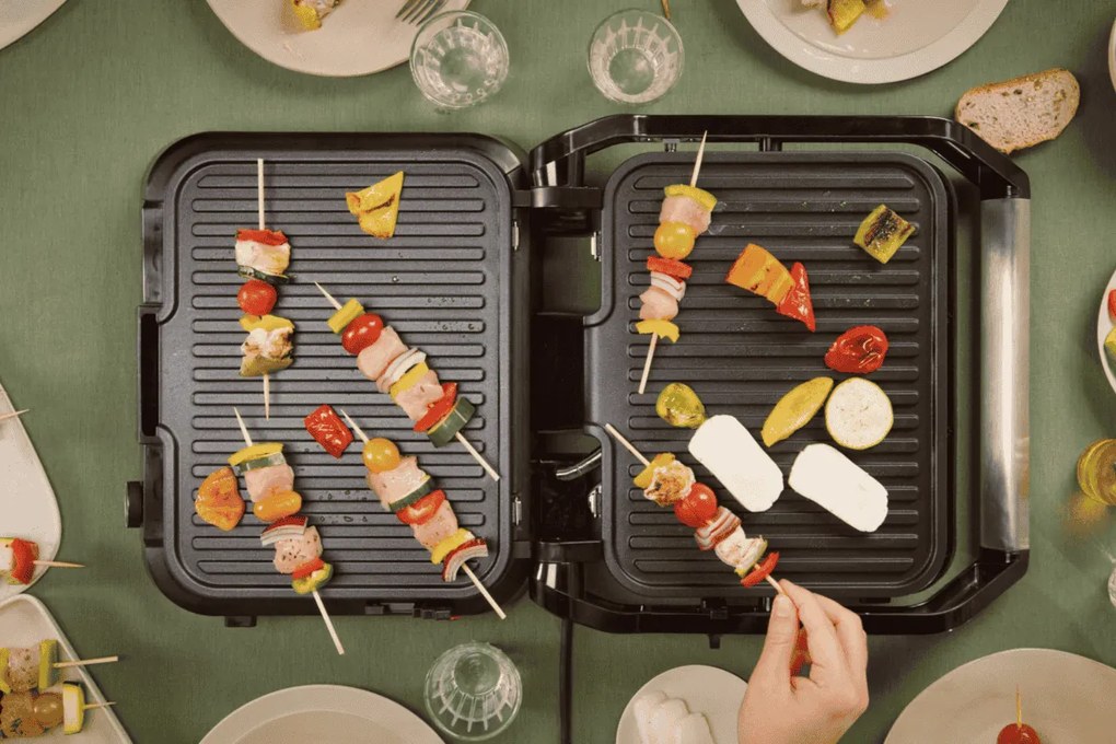 Kontaktný gril Tefal SuperGrill 3v1 GC510DE0 Nerezový/Čierny