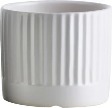 Keramický květináč NEVA XVIII 12x10 cm bílý