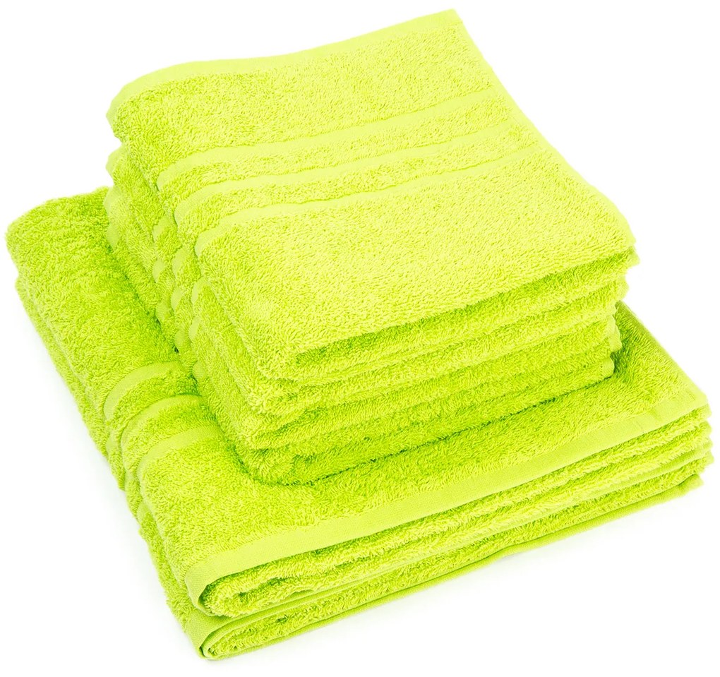 Profod Sada uterákov a osušiek Classic zelená, 4 ks 50 x 100 cm, 2 ks 70 x 140 cm, 4 ks 50 x 100 cm, 2 ks 70 x 140 cm