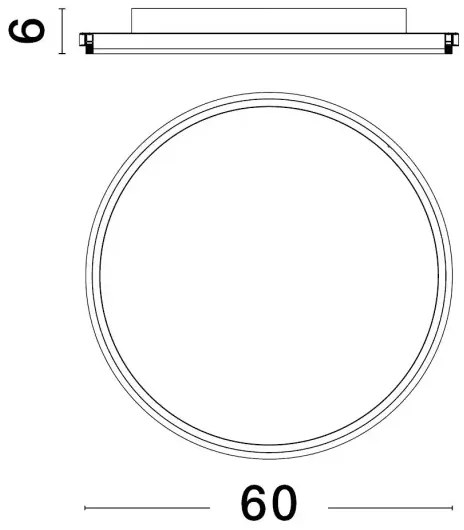 LED stropné svietidlo Willow R 60 biele