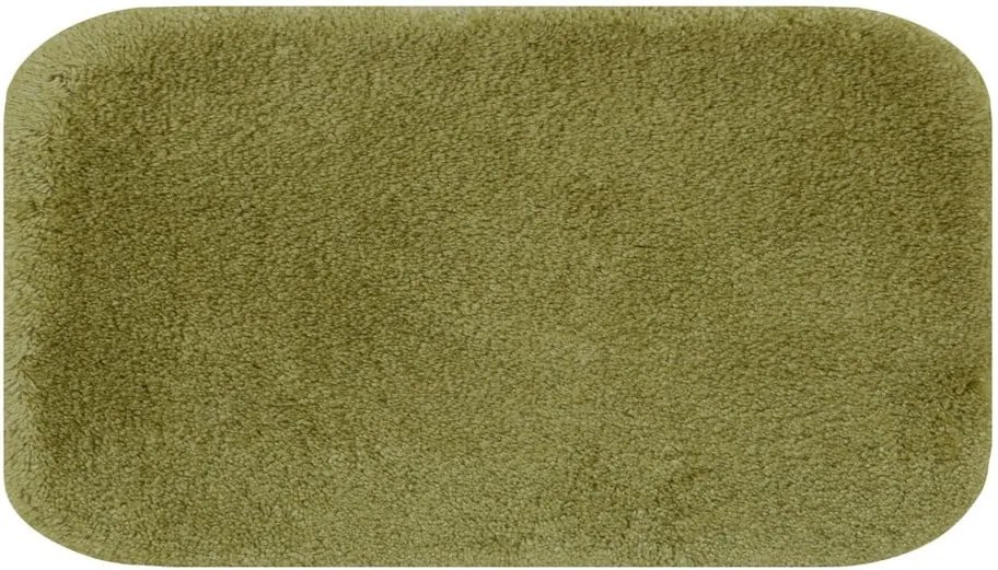 Zelená predložka do kúpeľne Confetti Miami, 80 × 140 cm