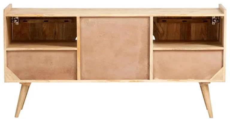 furniture-nabytek.cz - Masívna skrinka pod umývadlo Barani z mangového dreva, lakovaná, hnedá – 150×42×75 cm