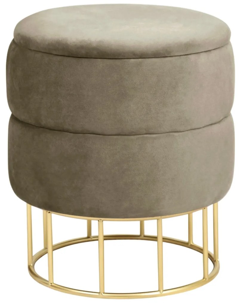 Taburet ELZA zamat béžový