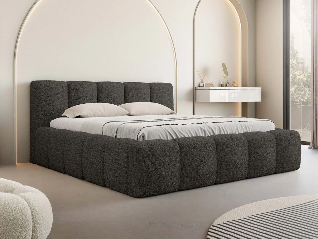 Čalúnená posteľ Ubipra Boucle, Rozmer postele: 140x200, Farby: Abriamo 03