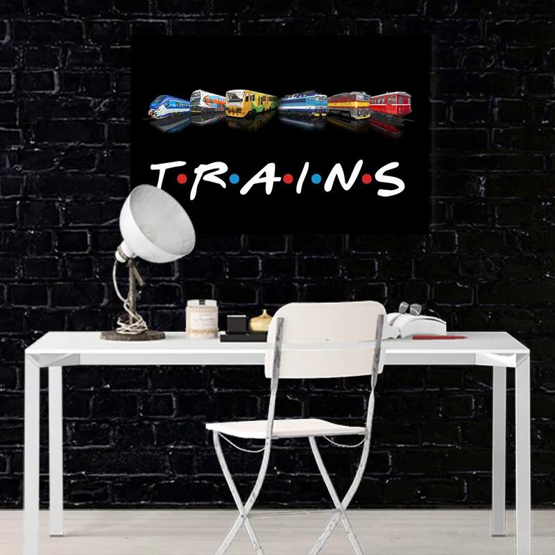 Obraz Trains (Rozmer obrazu: 90x60)