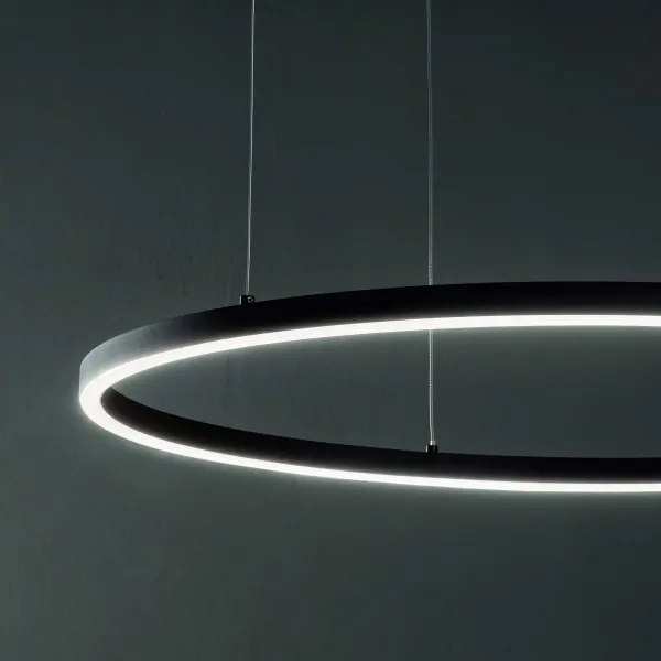 Ideal Lux - LED závesné svietidlo na lanku ORACLE LED/83W/230V 3000K pr. 150 cm čierna