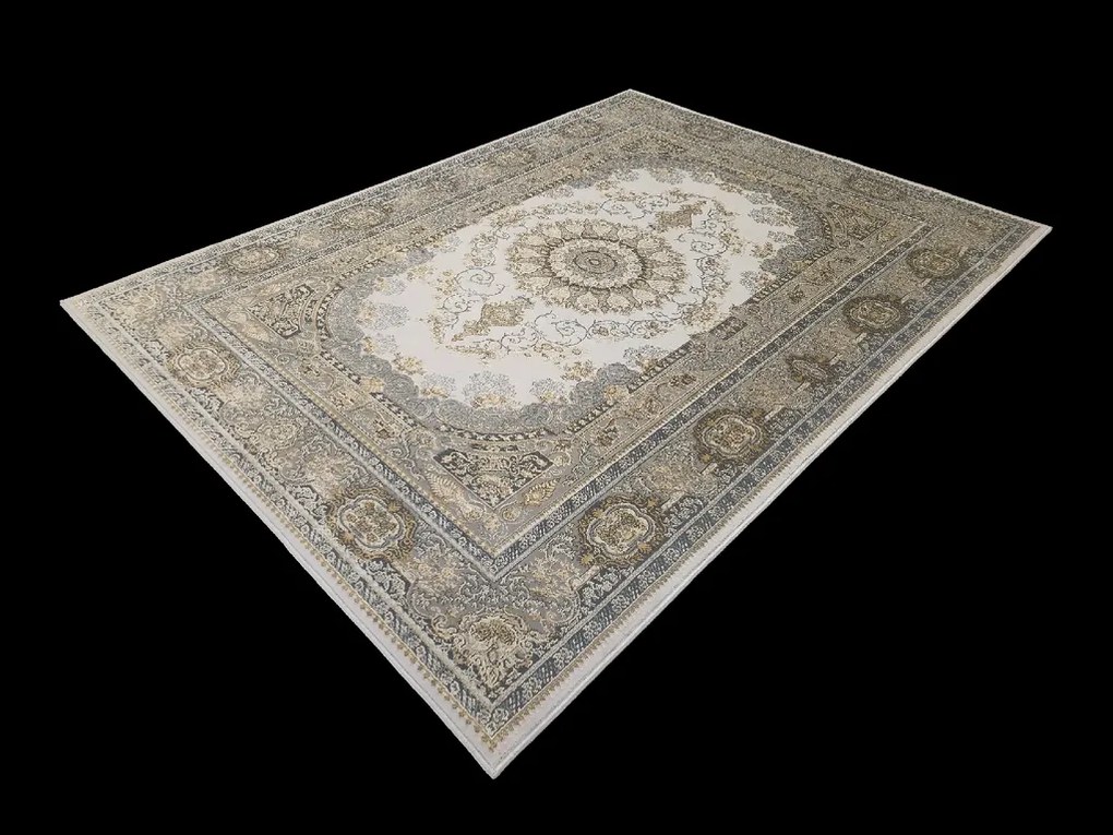 Koberec Deluxe 9093 béžový s orientálnym vzorom – obdĺžnikový Rozmer: 120x180 cm