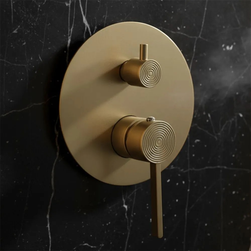 Rea Foster, podomietková sprchová súprava + BOX inštalačný systém, zlatá matná, REA-P6441