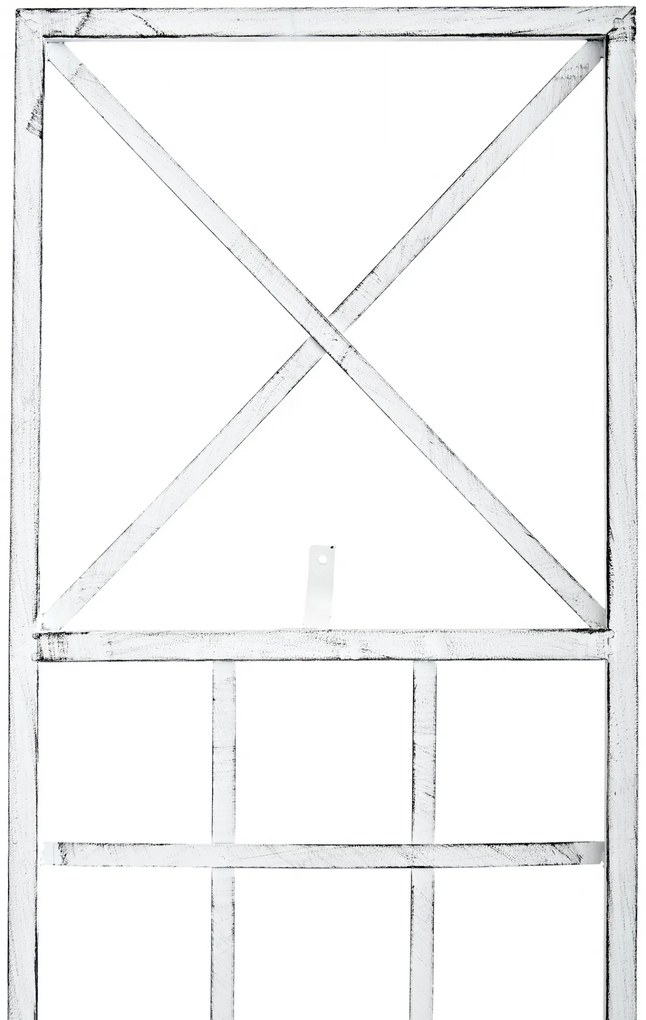 Mriežka na popínavé rastliny Trigo - 198 x 40 cm - Biela antik