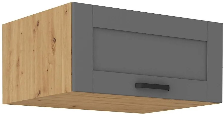 Horná kuchynská skrinka Lucid 80 NAGU-36 1F (korpus: dub artisan + front: mdf dustgrey). Vlastná spoľahlivá doprava až k Vám domov. 1134751