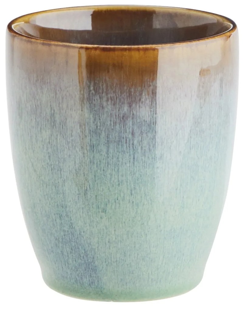 MADAM STOLTZ Kameninový hrnček Green Reactive Glaze 200 ml