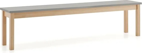 Lavica ZET, 1800x360 mm, šedá