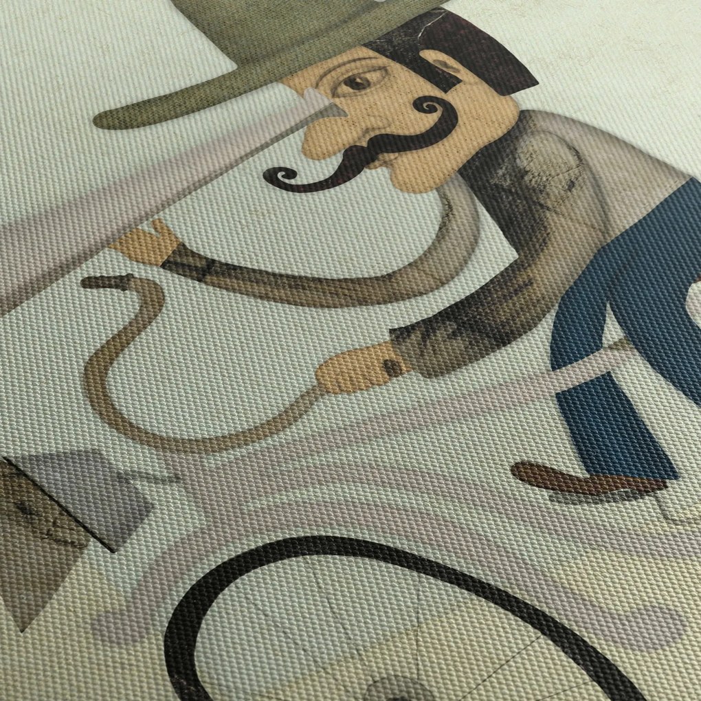 Astronóm na bicykli (90x60 cm)