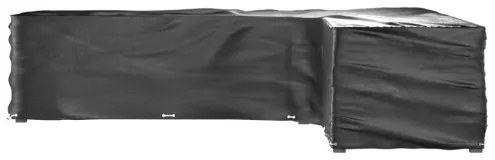 vidaXL Kryt na záhradný nábytok v tvare L 20 očiek 300x300x70 cm-
