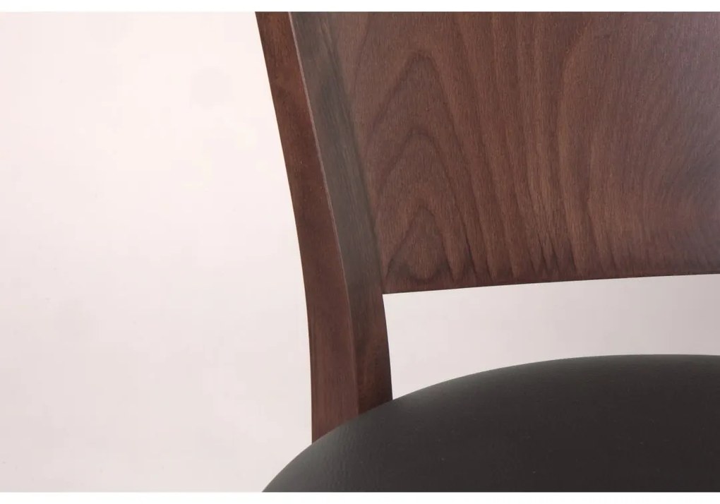 XTON 917 UP AMERICAN WALNUT DREVENÁ STOLIČKA S PODSEDÁKOM brown