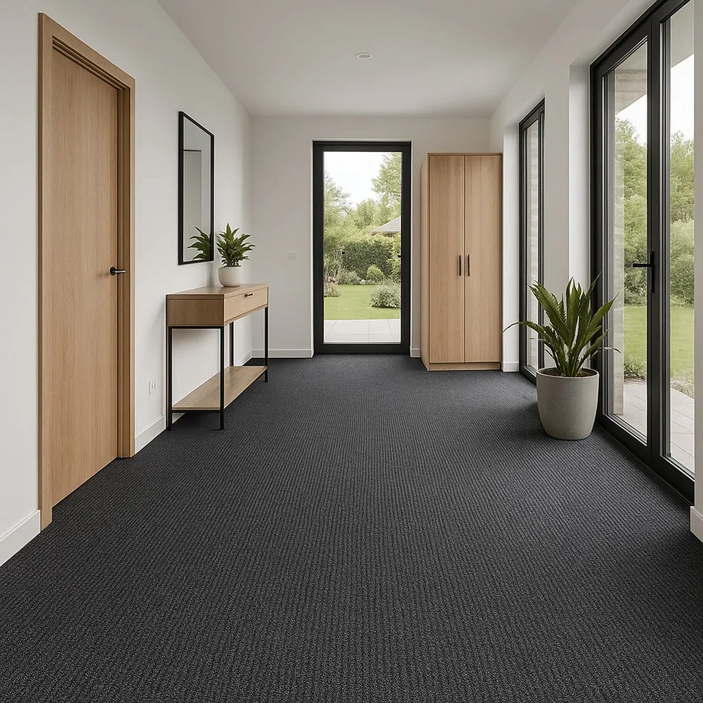 Betap, Čistiaca zóna Matador 2011 7 čierna, na mieru, šíře 1m,2m, šedá, guma (gél - protišmykový), chodba / predsieň