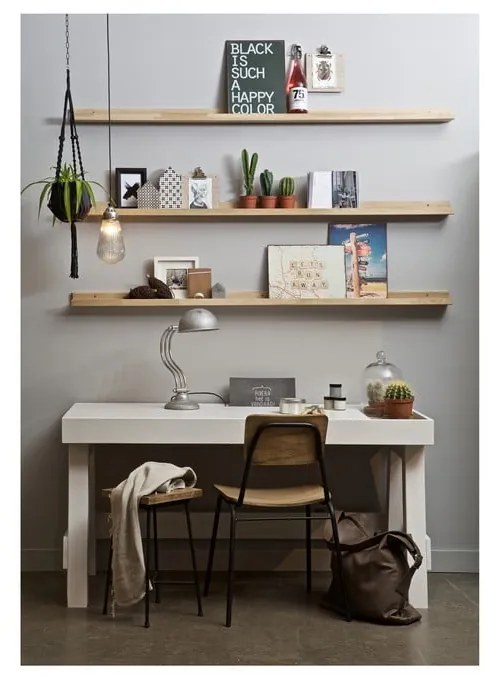 Polica na obrázky z dubového dreva v prírodnej farbe 170 cm Photoframe – vtwonen