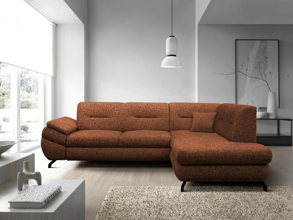XXXLutz ROHOVÁ SEDAČKA, textil, hrdzavá MID.YOU - Sedačky - 001574006914