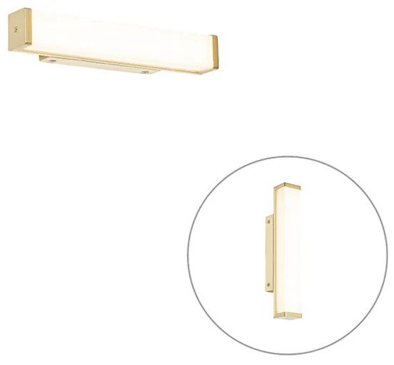 Kúpeľňová nástenná lampa mosadz 32 cm vrátane LED IP44 - Cascada