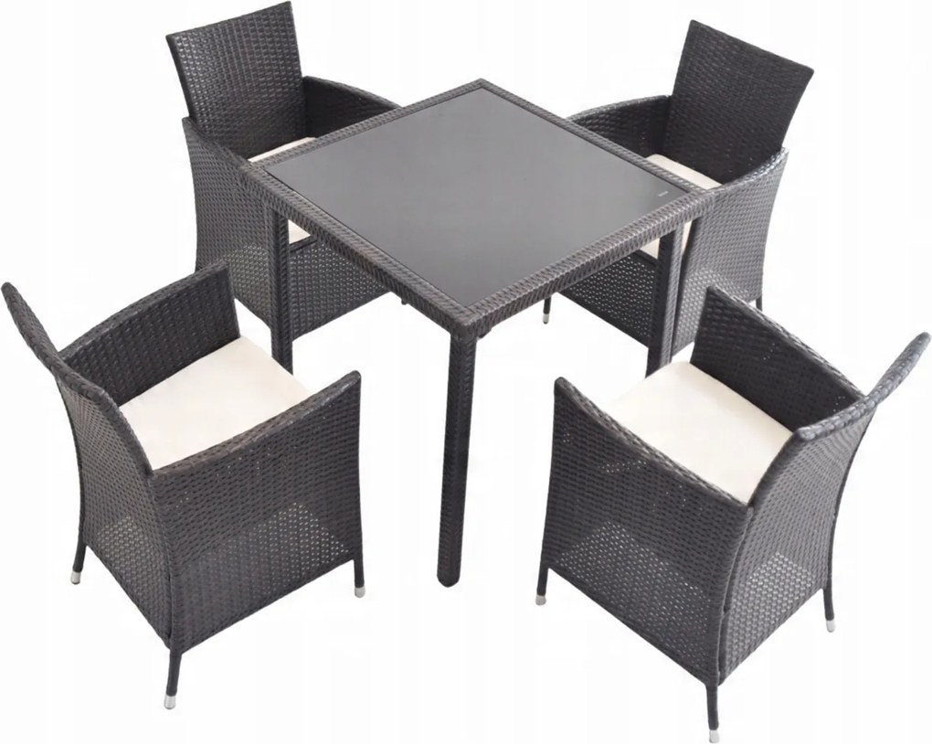 CH Súprava ratanového nábytku- tmavohnedá