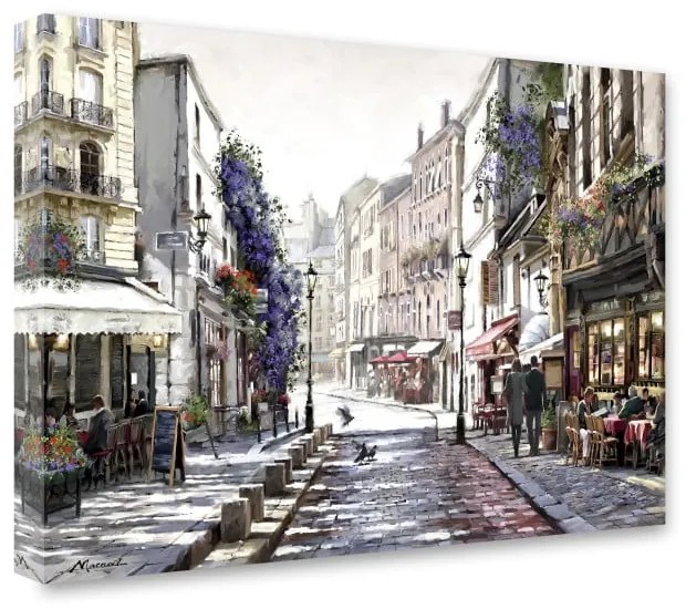 Obraz Styler Canvas Watercolor Paris II, 60 × 80 cm