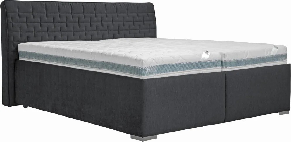 Posteľ Rita 180x200 cm, antracitová látka