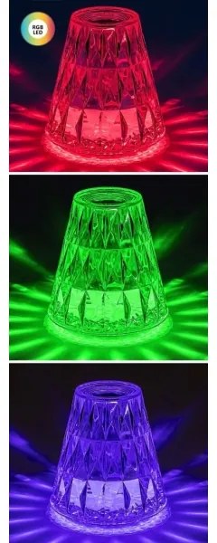 Rabalux 76004 - LED RGB Stmievateľná nabíjacia stolná lampa SIGGY LED/2W/5V 3000K