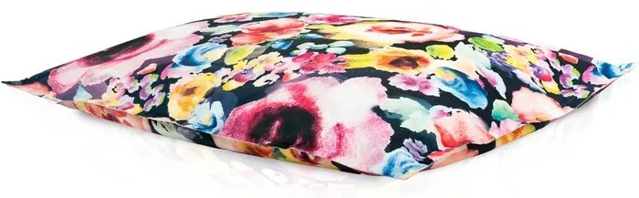 Ozdobný kvetinový sedací vak XL/XXL – pohodlný vankúš na ležanie s krásnym motívom Veľkosť: XXL