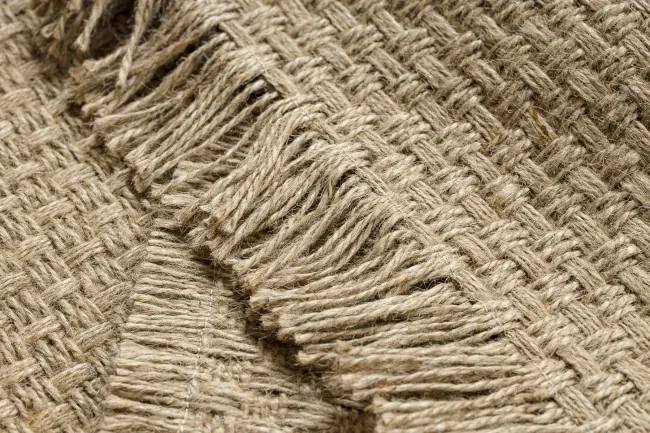 Koberec JUTE 3731 so strapcami, tmavobéžový