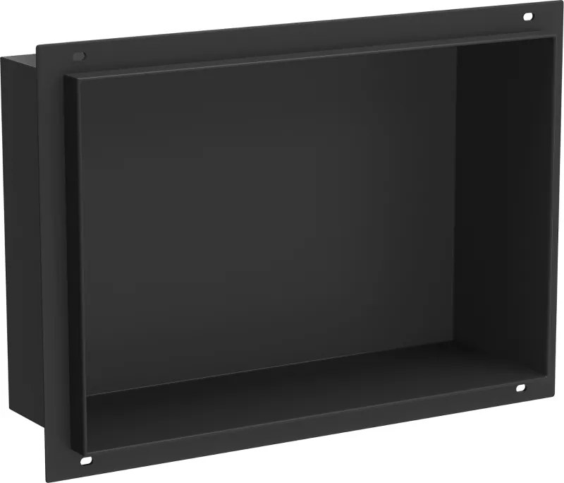 Mexen X-Wall-NR nástenná polica bez obruby 30 x 20 cm, čierna - 1971302010