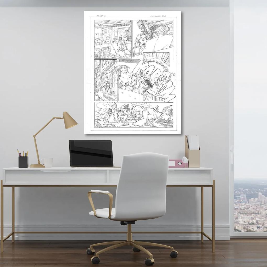Gario Obraz na plátne Prechádzka mestom komiks - Saqman Rozmery: 40 x 60 cm