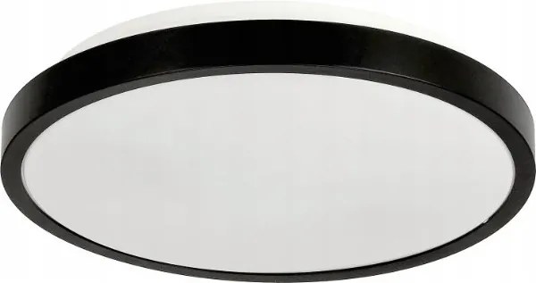 LED stropné svietidlo 2xE27 IP20 LARI-R ČIERNA + 2xE27 10W teplá biela sviečka