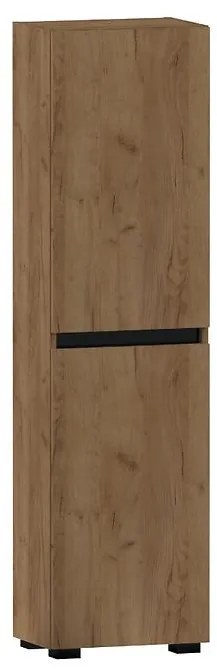 Vysoká skrinka do kúpeľne Ajs 40 2D nohy Dub Craft