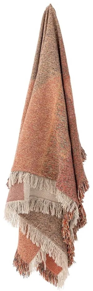 Hnedá deka z recyklovanej bavlny 130x160 cm Arni – Bloomingville