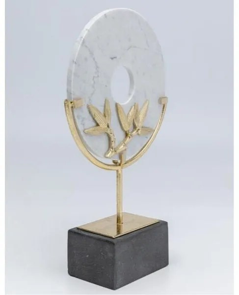 Circle Bamboo dekorácia čierno-biela 36 cm