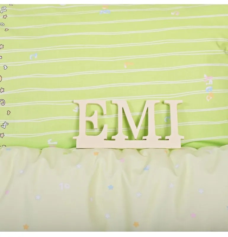 Obliečky detské Macko zelené EMI, Detský set 90x130 + 45x65