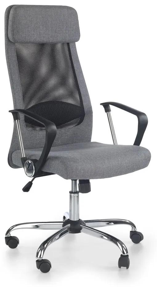 Kancelárska otočná stolička ZOOM - látka, sivá