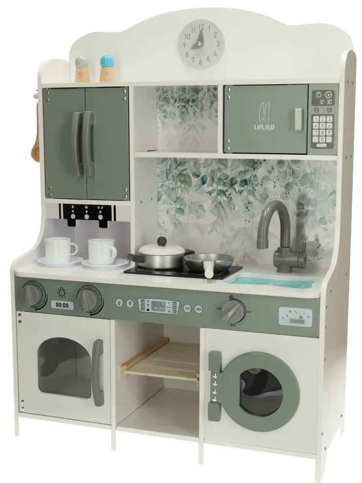 KIK Drevená kuchyňa Saliko s kávovarom na espresso