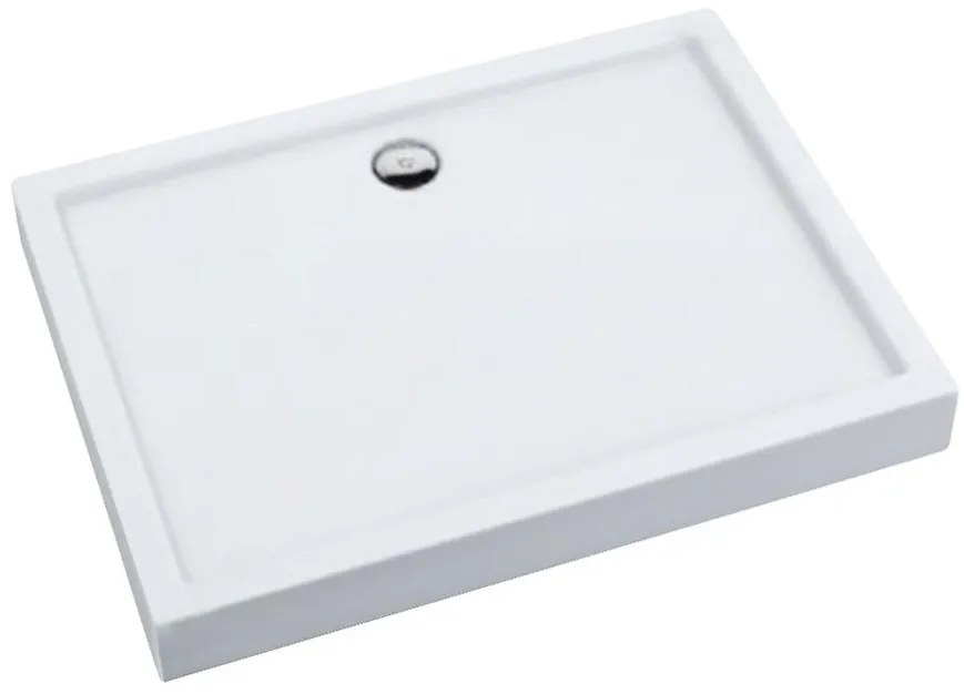 Rohová vanička Astro II 80x100x14 zabudovaný AQM0166