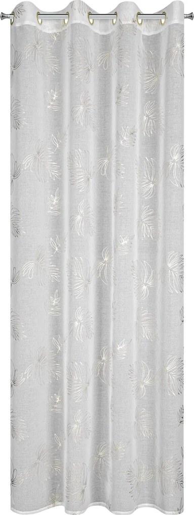 ZÁCLONA NA KRÚŽKOCH CAPRI 140X250 CM VZOROVANÁ