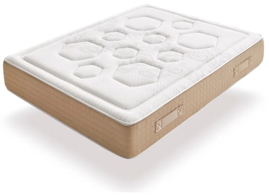 Tvrdý/stredne tvrdý pružinový obojstranný termoregulačný matrac 180x200 cm Hexaflex Bagged Springs Gel – Moonia